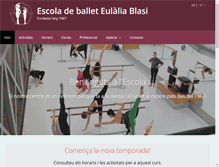 Tablet Screenshot of escoladeballet.com